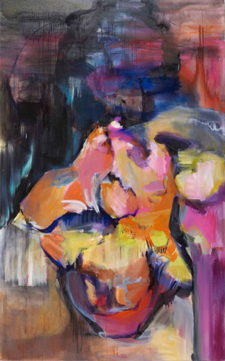 Mountain of Pebbles oil on linen 240x150cm 2010